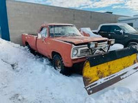 1976 Dodge Power Wagon Snow Plow