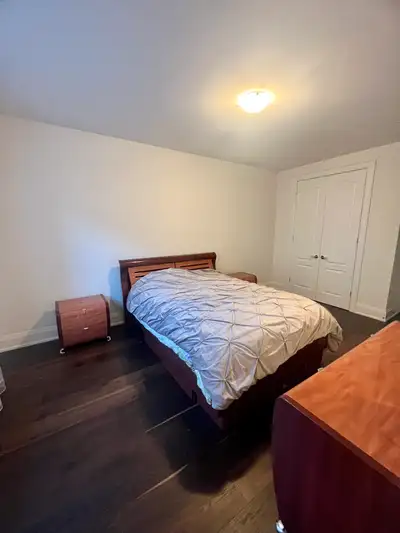 Room for rent for one working professional or student. Shared kitchen but a fridge is separate brand...