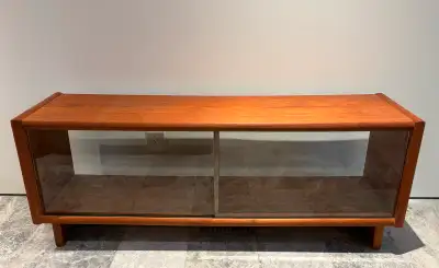 Teak Sideboard | measures 13.5”D x 59.5”L x 24”H | $400 cash only