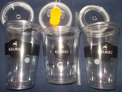 3 New Keurig insulated iced beverage tumblers, View more