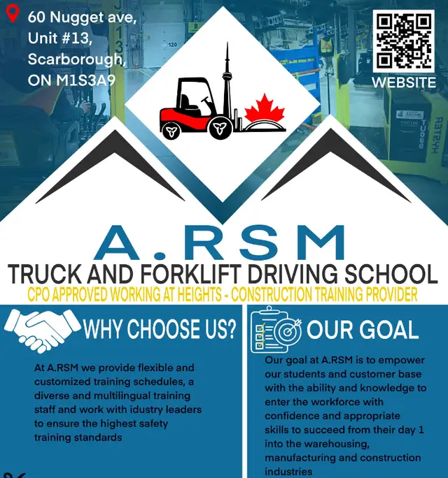 BOBCAT/SKID STEER, FORKLIFT TRAINING PROGRAM! SPECIAL PRICING!! in Other in City of Toronto - Image 5