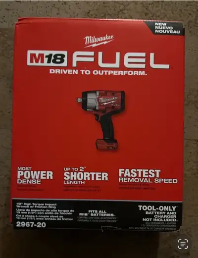 Brand new Milwaukee M18 newGen fuel high torque 1/2impact wrench, View more