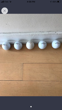 Set of 5 Pinnacle golf balls - 5 balles de golf Pinnacle