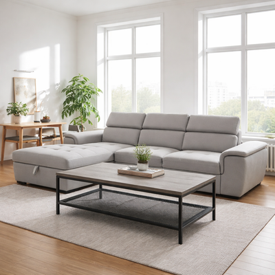 ✨ STACEY INDUSTRIAL COFFEE TABLE ✨, View more