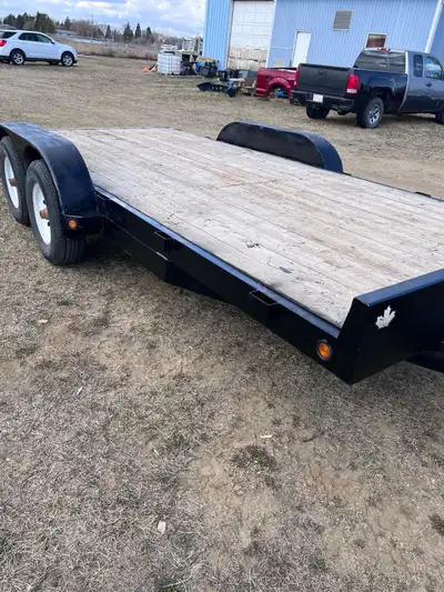 16’ Car Hauler Trailer for Sale w/ Ramps. Good Tires, Brand New Spare. All lights work. Deck has bee...