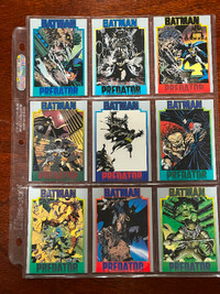 Batman Vs Predator Card set Complete full 1-16 1991DC COMICS NM