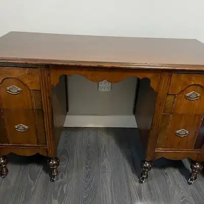 Vintage 1930's desk - solid walnut, View more