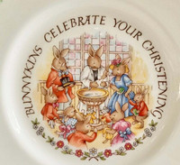 Vintage Royal Dalton-Bunnykins Christening Plate