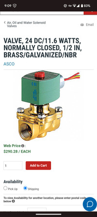 Asco solenoid valve