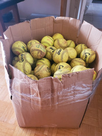 Selling used dozen 12 inch softballs (while supplies last)
