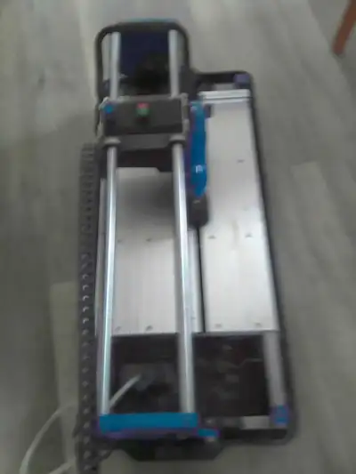 I have a MasterCraft 7" Sliding Wet Tile Saw, cuts ceramic, porcelain, slate, marble, granite 24 inc...