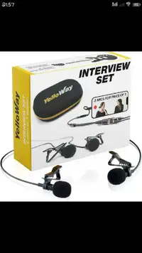 Dual Lavalier Microphone - Interview Microphone