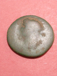 27 BC - 14 AD Augustus Ancient Roman coin, poor condition