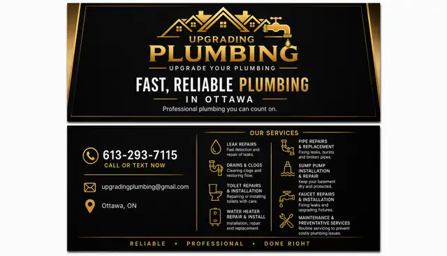 need plumbing work done 