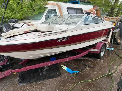 Ready to go for your summer fun Mercury 80 with Minn Kota Trolling motor and foot controls Fish Find...