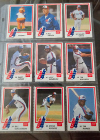 Montreal Expos Vintage Baseball Cards Stuart Promotional 1984