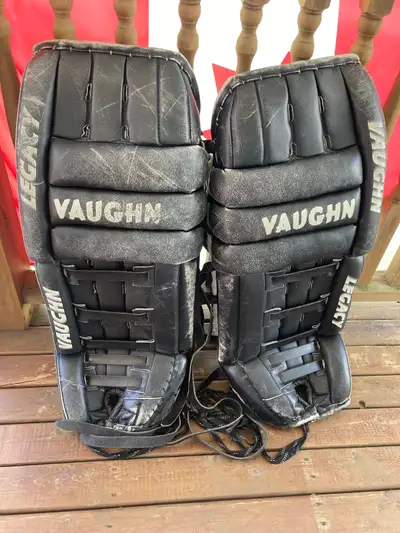 Classic Vaughn goal pads for sale, View more