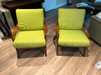 Mid century accent chairs
