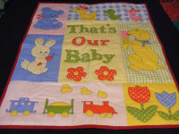 BABY QUILTS - QUILTED 1 SIDE - PATCHWORK 1 SIDE