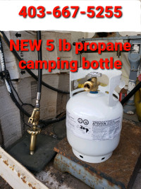 5 lb Propane tank bottle (coleman portable grill camping stove)
