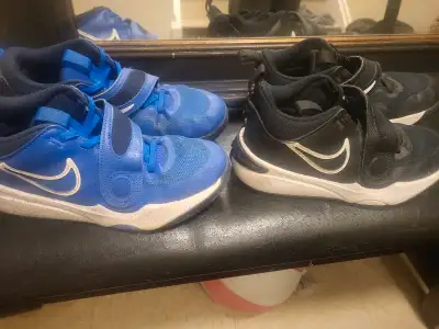 The blue are 5.5 The Black are 5 (The black were only worn a handful of times) Both in great shape !...