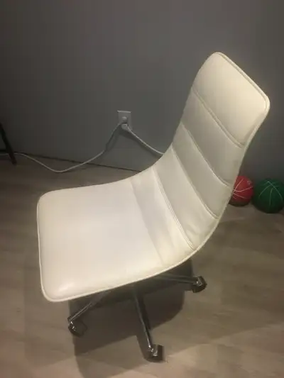 EQ3 Modern Office Chair White Leather, View more
