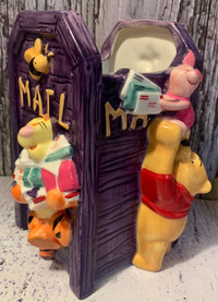 Disney Winnie the Pooh Ceramic Mailbox Vase Planter