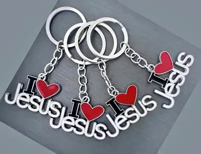 I Love Jesus Keychains, View more