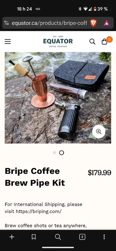 Bripe - pipe à café portative, View more