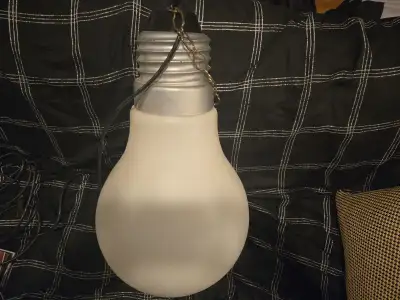 Very large plastic light bulb hanging lamp, View more