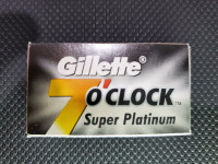 Gillette 7 O'Clock Super Platinum Safety Razor Blades - 10 Pack