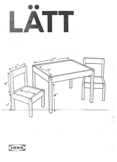 Child's Wooden Table / Chair set, View more