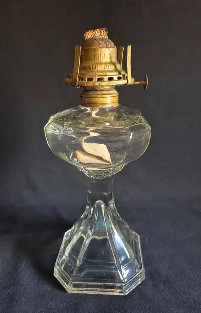 Antique Queen Mary Oil Lamp, View more