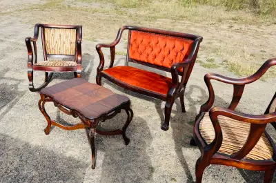 Antique Parlour Set, View more