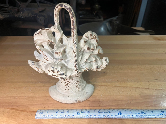 Antique cast iron flowers door stop in Arts & Collectibles in North Bay