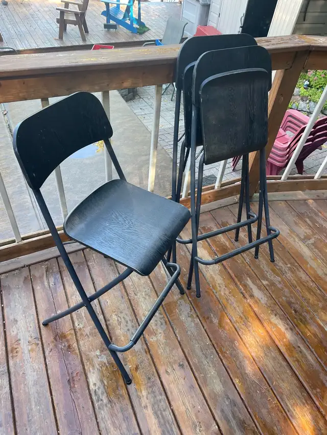 IKea  bar stool folding chairs in Chairs & Recliners in Sudbury - Image 2