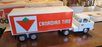 Vintage Marx Canadian Tire Pressed Steel Tractor Trailer 