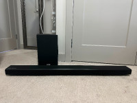 Samsung soundbar and subwoofer