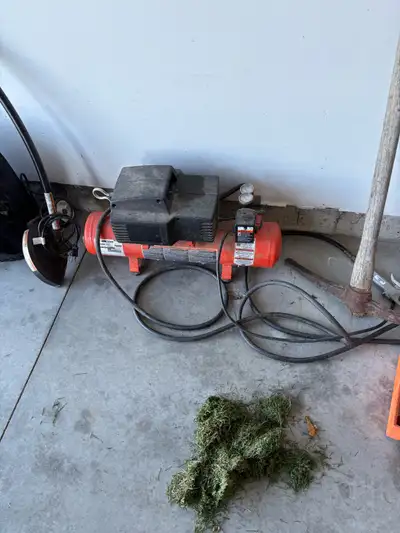 Offering a used air compressor that's ready to tackle your inflation needs with its portable design...