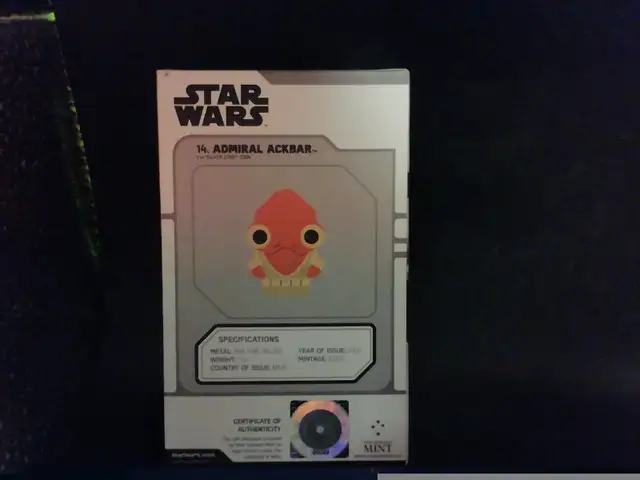 2022 Niue Star Wars Admiral Ackbar999 1oz Fine Silver Chibi Coin in Arts & Collectibles in Mississauga / Peel Region - Image 4