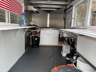 Food trailer for sale, not used all new electrical job comes will a fryer takeout containers and few...