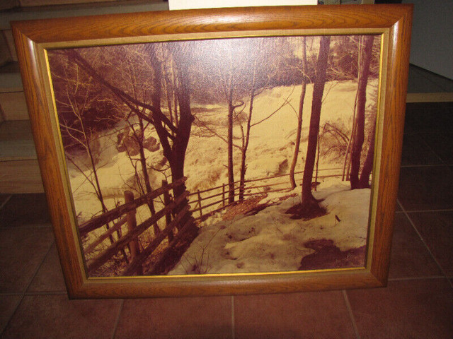 Photo sur toile avec cadre en bois (photo on canvas with frame) dans Décoration intérieure et accessoires  à Gatineau - Image 3