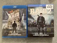 The Raid 1 and 2 Redemption The Raid 2 bluray in excellent shape