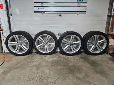 Have 4 Volkswagen rims and Pirelli 255/40 R19 M&S tires. Tires are about 50% life left. Rims are in...