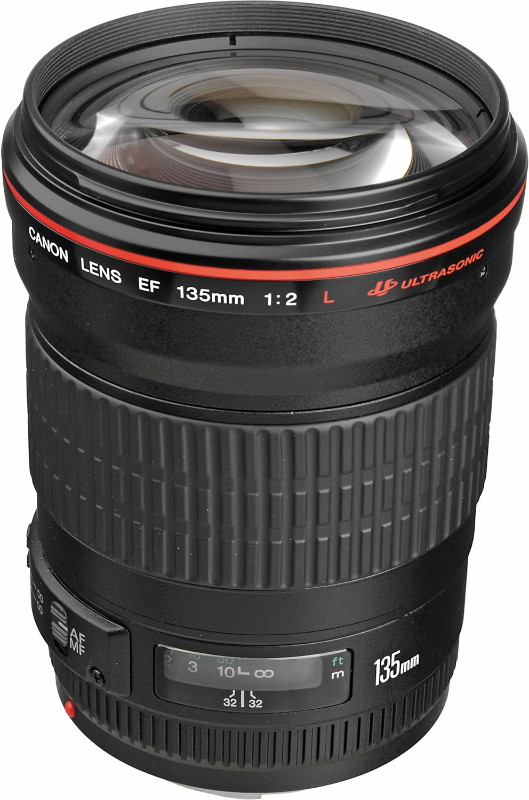 Canon EF 135mm f/2L USM Lens for Canon SLR Cameras in Cameras & Camcorders in Hamilton