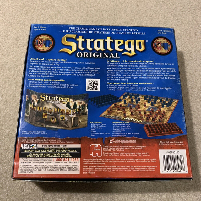Stratego 2014 Strategy Board Game 3 Game Variations Complete in Toys & Games in Regina - Image 2