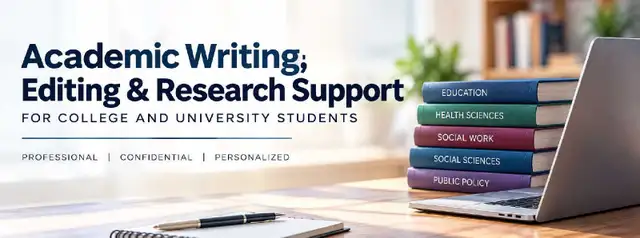 Academic Writing, Editing & Research Support for Students