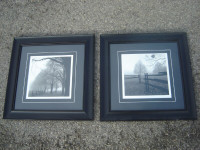 YES TAKE BOTH $50.00 WALL ART FRAMED PICTURES 25.5" X 25.5"!