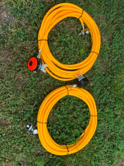 Scuba diving 50’ hose setup boat hull inspection, View more