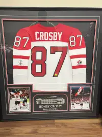 Autographed Crosby Golden Goal Shadow Box
